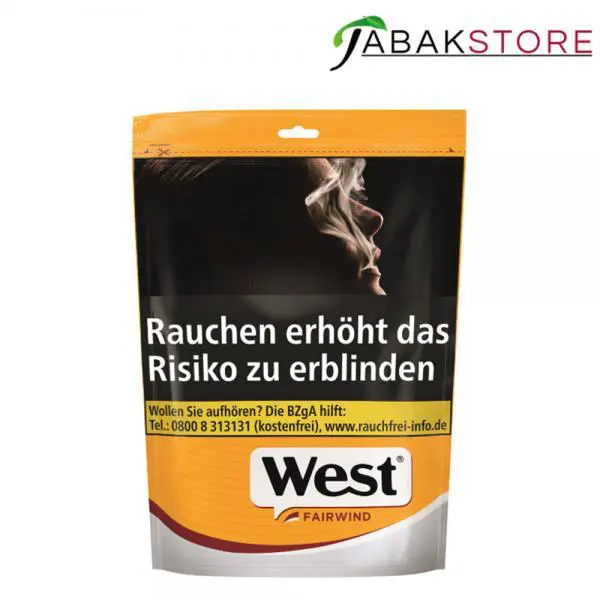 West Yellow Tabak Beutel