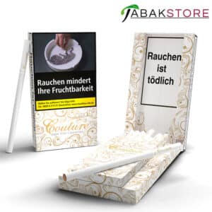 Couture-Zigaretten-Gold-mit-offener-und-geschlossener-Schachtel