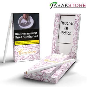 Couture-Zigaretten-Purple-mit-offener-und-geschlossener-Schachtel