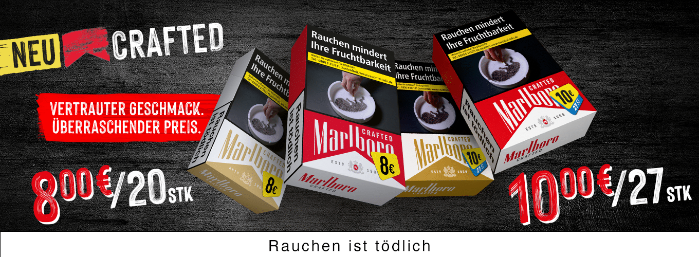 Marlboro Crafted Zigaretten Banner
