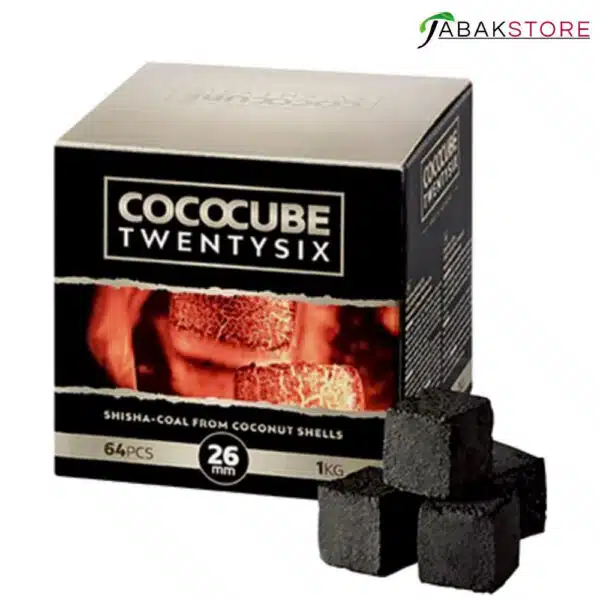 Cococube-Twenty-Six-Shisha-Kohle