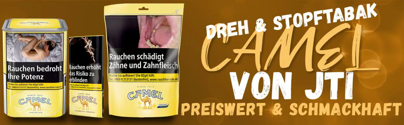 Camel Tabak und Drehtabak alle Sorten