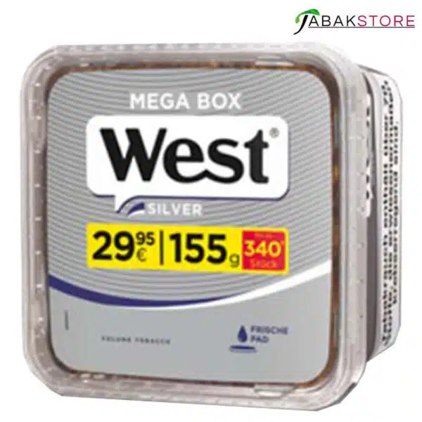 West Silver Mega Box im Eimer Tabak