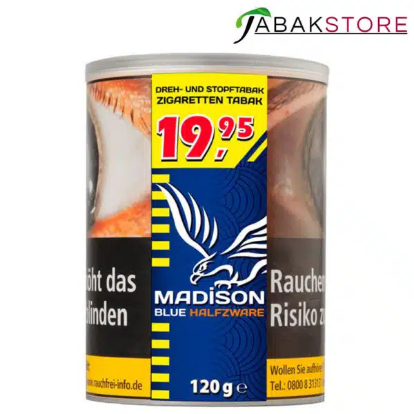 madison-blue-halfzware-tabak-dose-19,95-120g