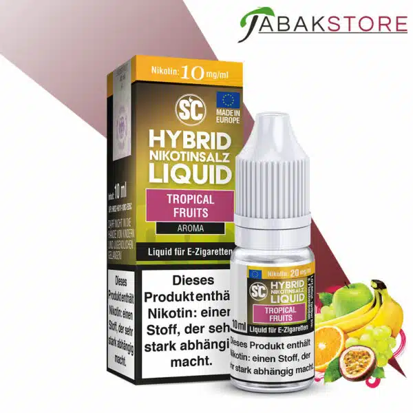 SC-Tropical-Fruits-10ml-Hybrid-Nikotinsalz-10mg-Nikotin Liquid