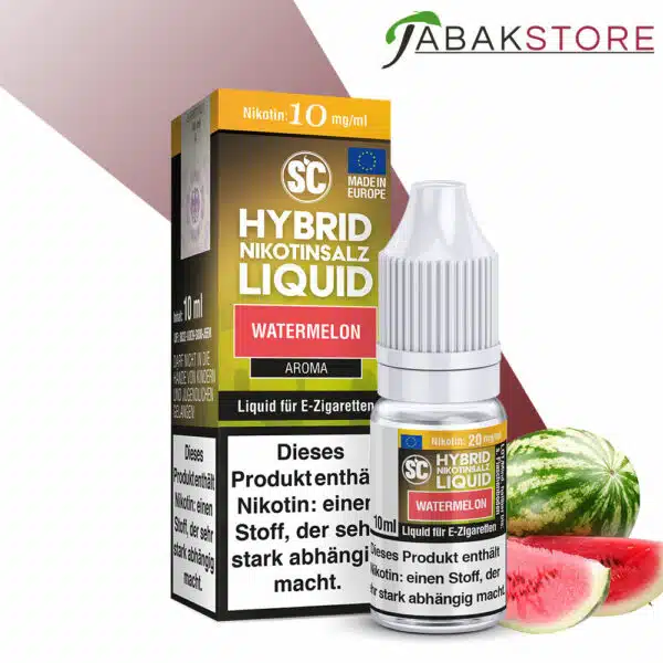 SC-Watermelon-10ml-Hybrid-Nikotinsalz-10mg-Nikotin Liquid