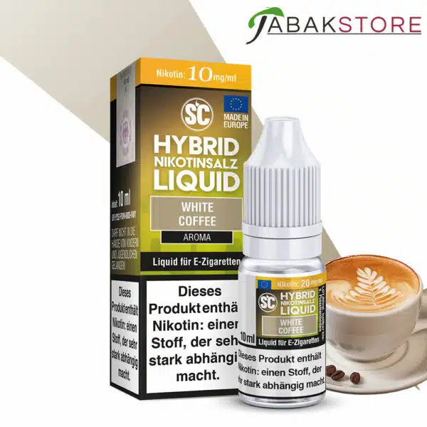 SC-White-Coffee-10ml-Hybrid-Nikotinsalz-10mg-Nikotin Liquid