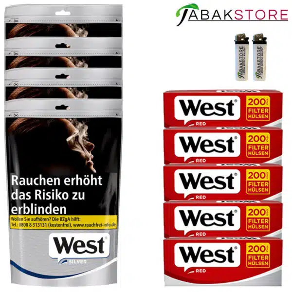 west-silver-tuete-angebot-mit-west-rot-huelsen