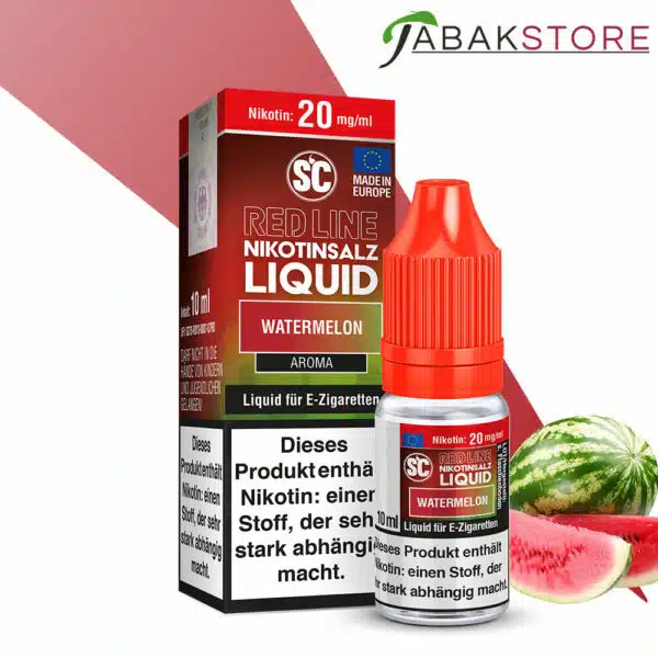 SC-Red-Line-Nikotinsalz-20-mg-Watermelon,-10ml-Liquid