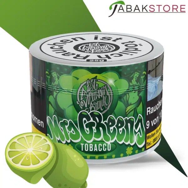 187-Mrs-Green-25g-Shisha-Tabak