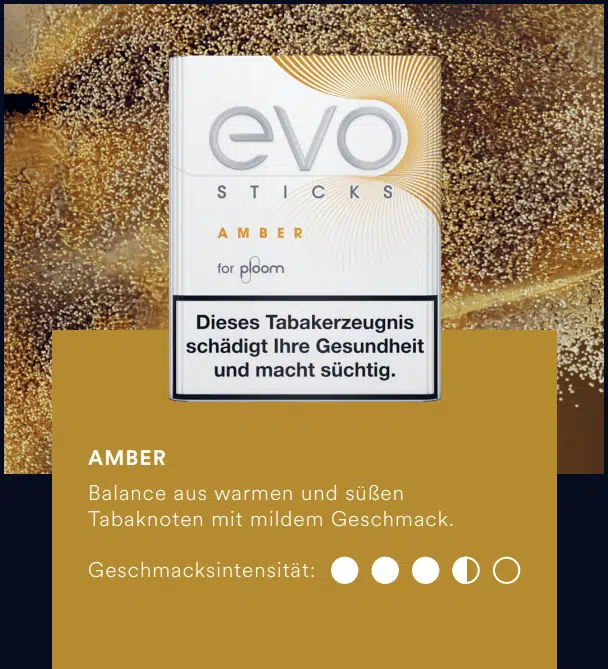 evo sticks amber