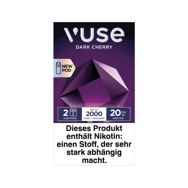 Vuse ePod Caps Dark Cherry Font Ansicht 20mg