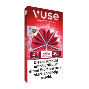 Vuse ePod Caps Strawberry Ice Links Ansicht 20mg