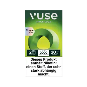 Vuse ePod Caps Apple Sour Front Ansicht 20mg