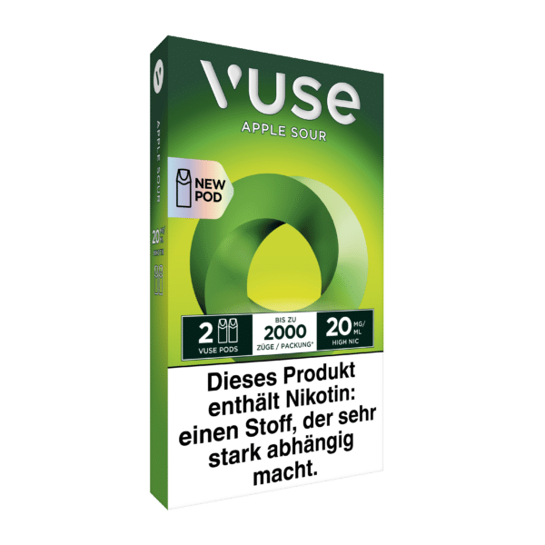 Vuse ePod Caps Apple Sour Links Ansicht 20mg