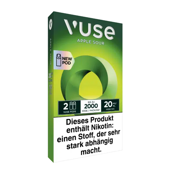 Vuse ePod Caps Apple Sour Links Ansicht 20mg