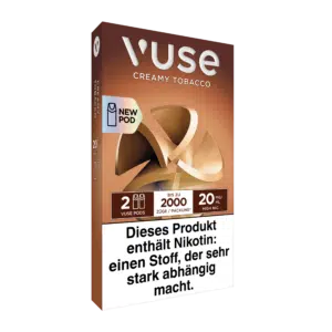 Vuse ePod Caps Creamy Tobacco Links Ansicht 20mg