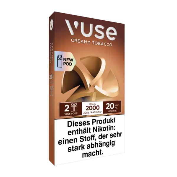 Vuse ePod Caps Creamy Tobacco Links Ansicht 20mg