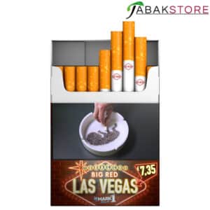 Las-Vegas-Red-7,35-Euro-Zigaretten-Front-geöffnete-Schachtel