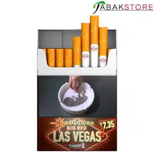 Las-Vegas-Red-7,35-Euro-Zigaretten-Front-geöffnete-Schachtel