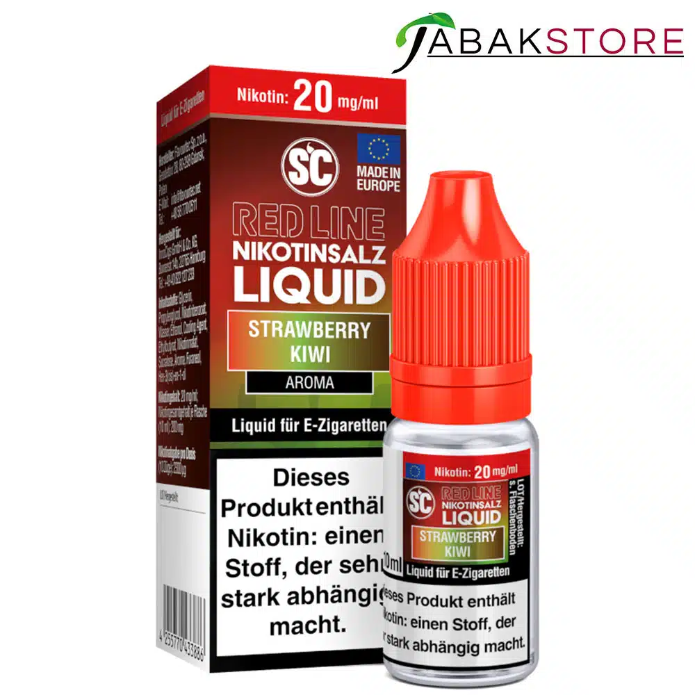 SC - Red Line - Strawberry Kiwi - Nikotinsalz Liquid 10ml Liquid 20 mg/ml
