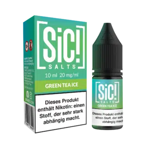 SiC Salt Liquid Green Tea Ice mit Box und Flasche