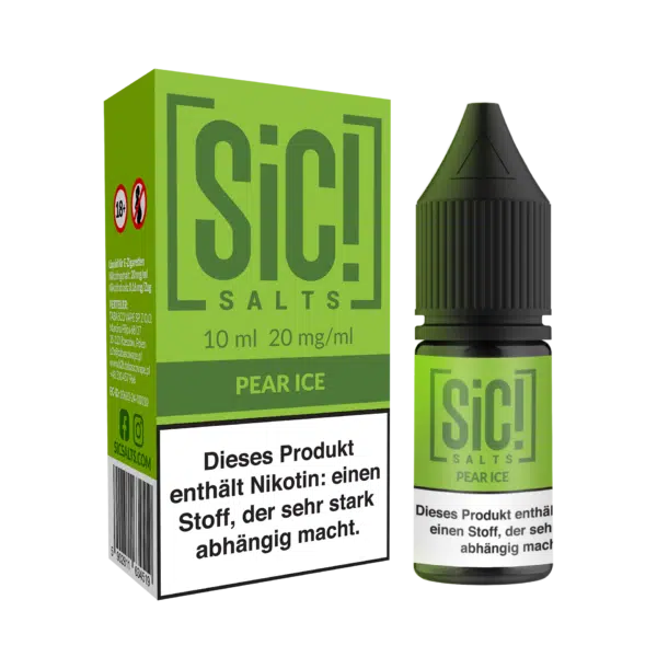 SiC Salt Liquid Pear Ice mit Box und Flasche