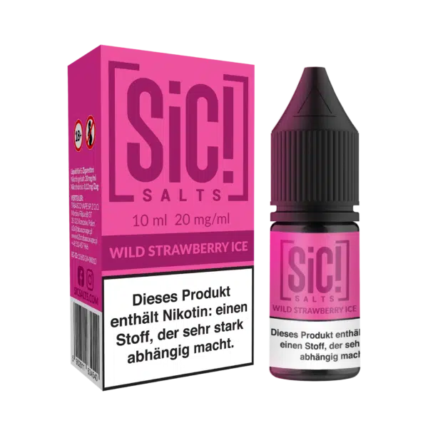 SiC Salt Liquid Wild Strawberry Ice mit Box und Flasche