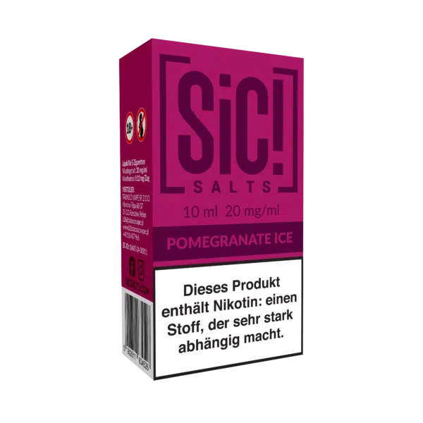 Sic! Salt Pomegranate Ice 20mg 10ml Box