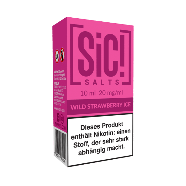 Sic! Salt Wild Strawberry Ice 20mg 10ml Box