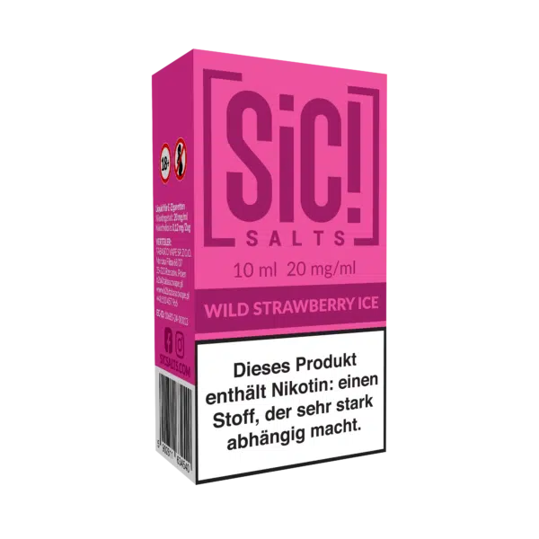 Sic! Salt Wild Strawberry Ice 20mg 10ml Box