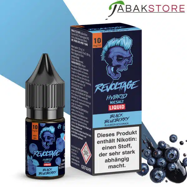 Revoltage-Liquid-10ml-mit-10mg-Nikotin-Black-Blueberry