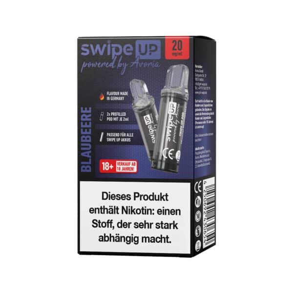 Swipe Up | Blaubeere | Liquid Pod | 20mg | 2er Pack – Bild 2
