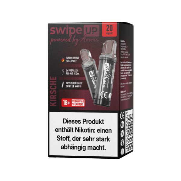 Swipe Up | Kirsche | Liquid Pod | 20mg | 2er Pack – Bild 2