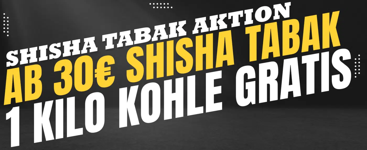 Shisha-Kohle-mit-Tabak-aktion