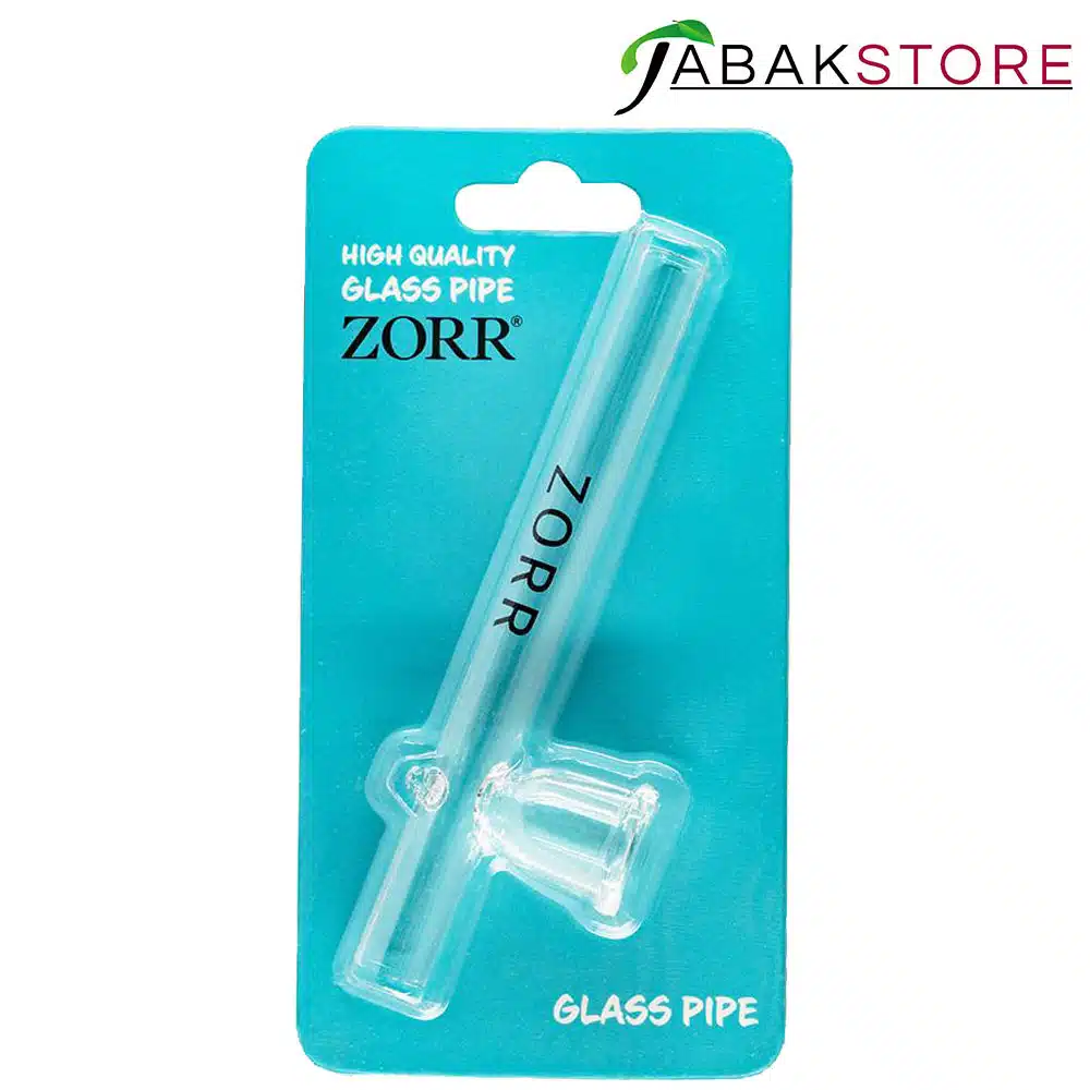 Zorr Glaspfeife | Transparent | 10cm – Bild 2