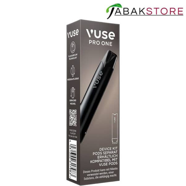 Vuse-Pro-One-Device-Pen-Black-in-der-Verpackung-von-Links