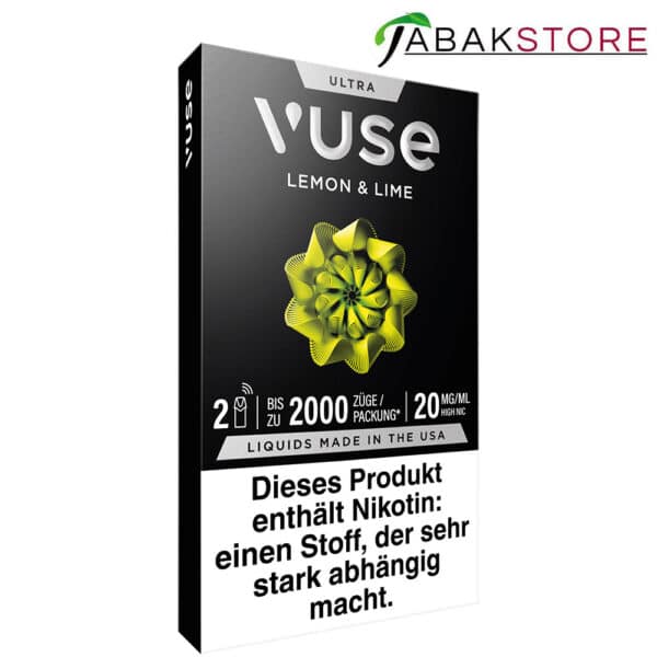 Vuse-Ultra-Pods-Lemon-und-Lime-20mg-links-seitlich