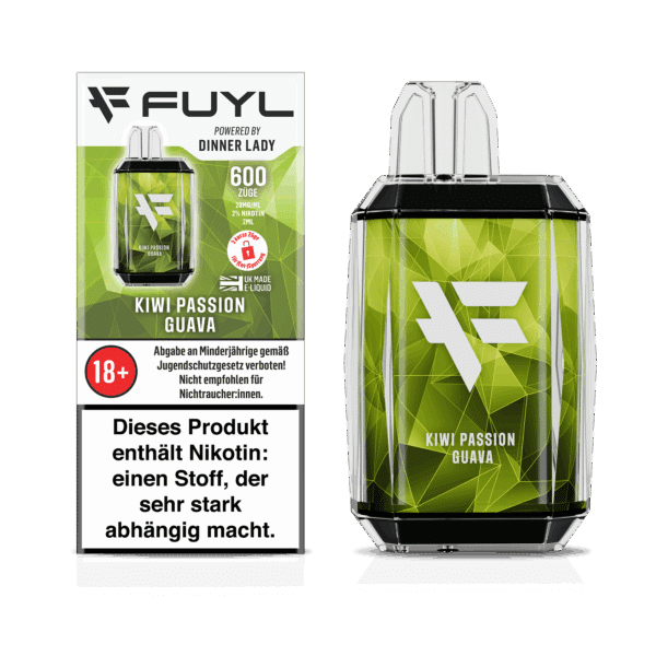 Fuyl-600-KIWI-PASSION-GUAVA-Disposable-Box and device-20mg-DE
