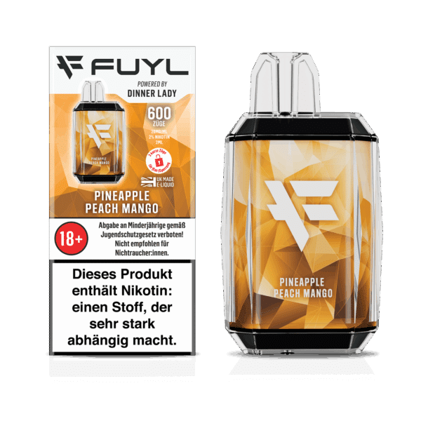 Fuyl-600-PINEAPPLE-PEACH-MANGO-Disposable-Box and device-20mg-DE