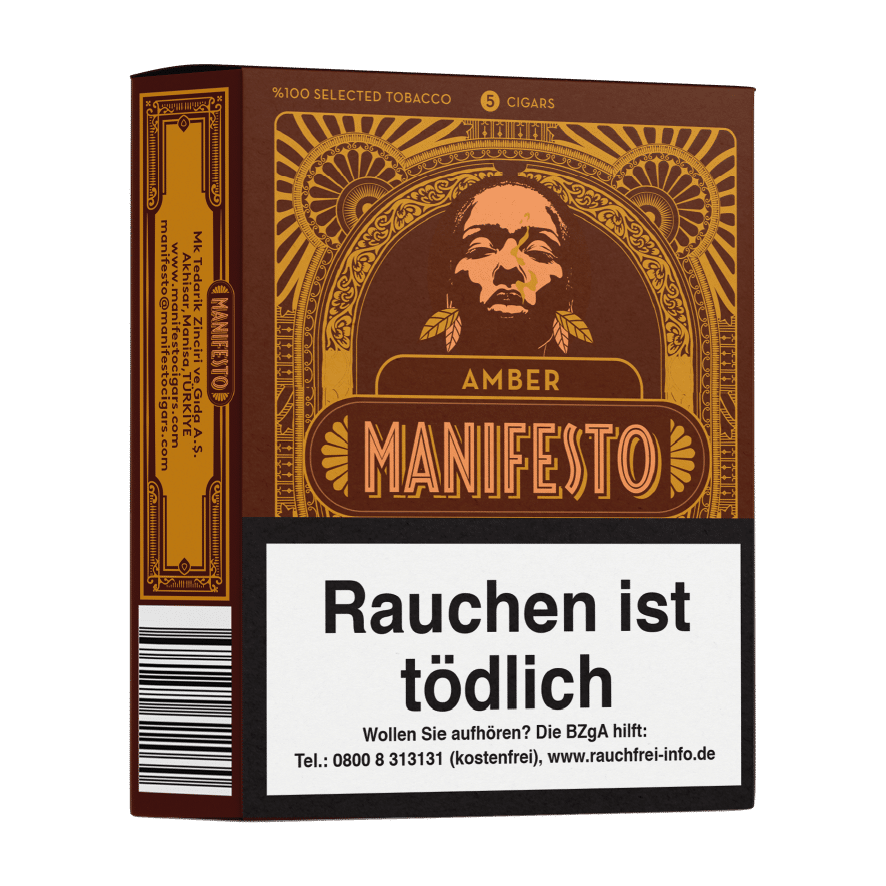 MANIFESTO_AMBER Zigarillos mit Karamell Geschmack