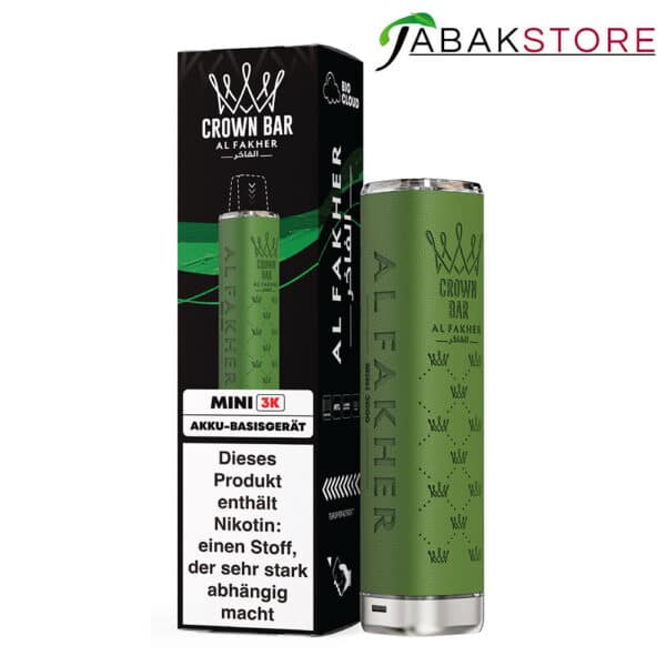 Al-Fakher-Mini-3k-Akkuträger---Farbe-Green---550-mAh