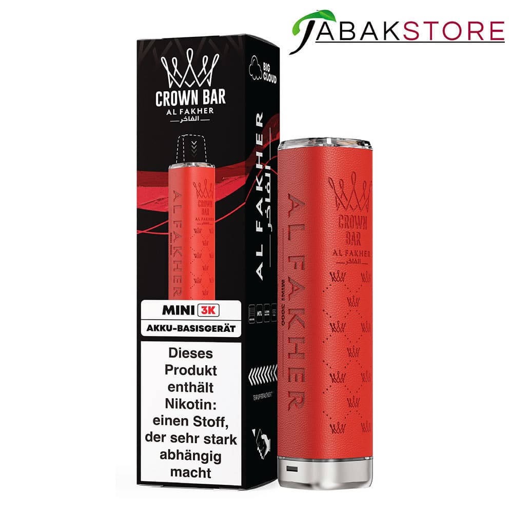 Al-Fakher-Mini-3k-Akkuträger---Farbe-Red---550-mAh