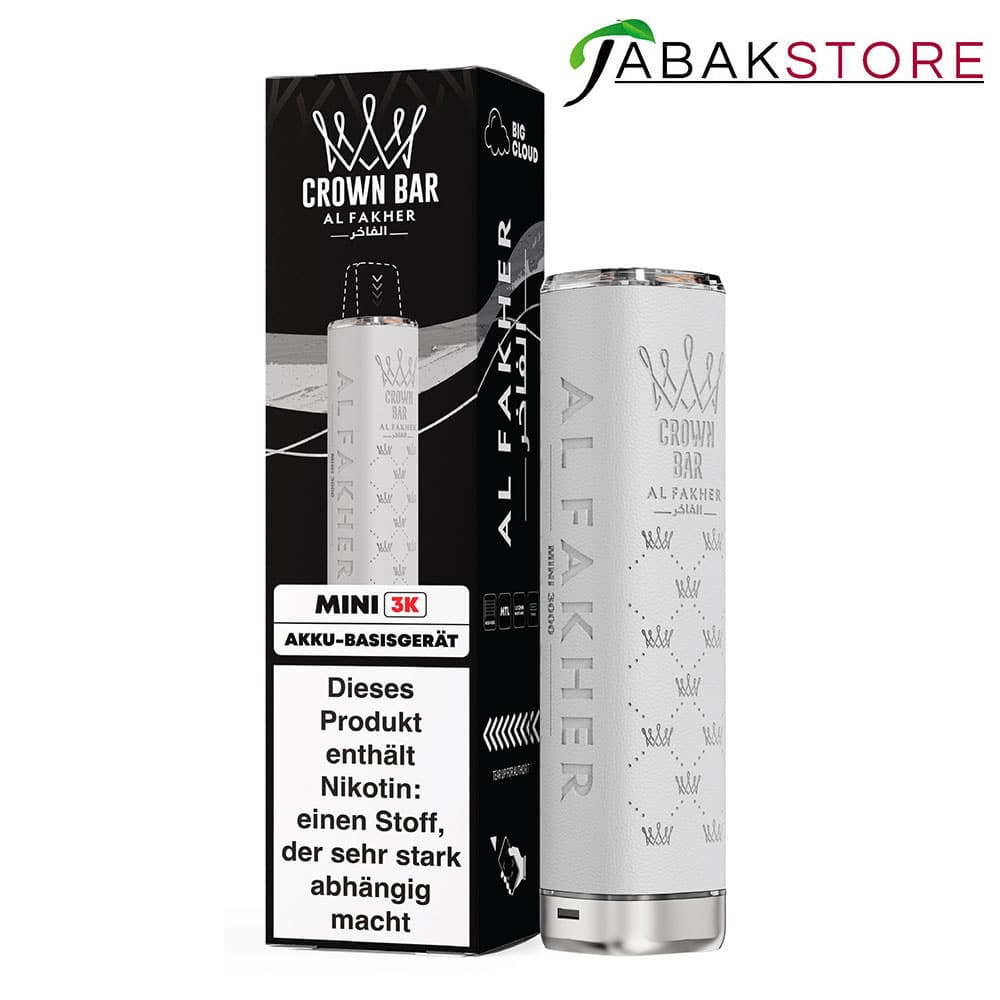 Al-Fakher-Mini-3k-Akkuträger---Farbe-White---550-mAh
