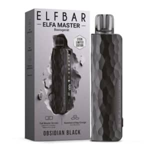Elfbar Elfa Master Obsidian Black mit Verpackung