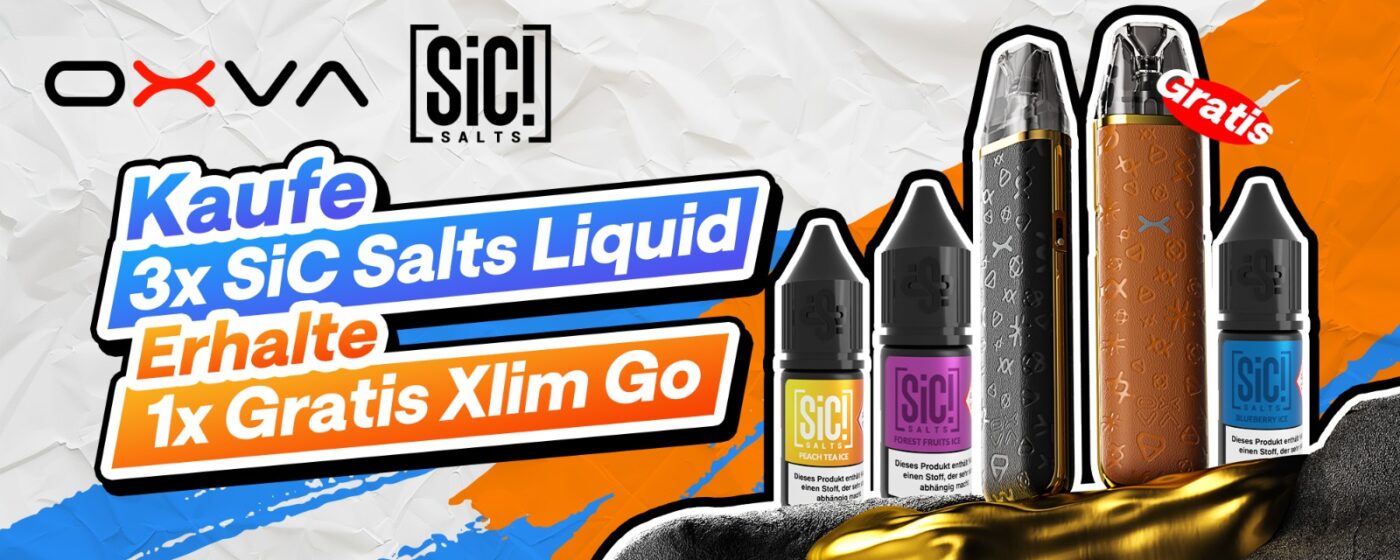 Oxva SiC Salt Aktion 3 Liquids kaufen 1 Gratis Oxva Slim Go (3)