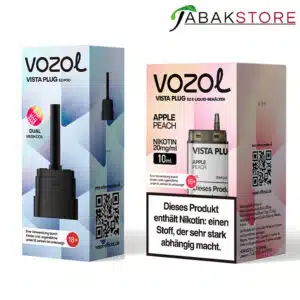 Vozol-Vistal--Plug-Apple-Peach-20mg-mit-Leerpod