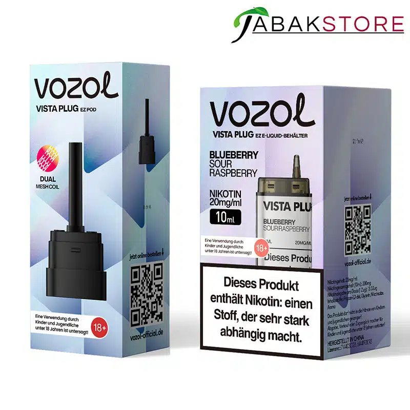 Vozol-Vistal--Plug-Blueberry-Sour-Raspberry-20mg-mit-Leerpod