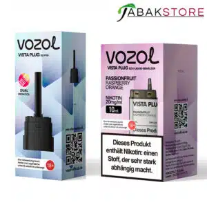 Vozol-Vistal-Plug-Passionfruit-Raspberry-Orange-20mg-mit-Leerpod