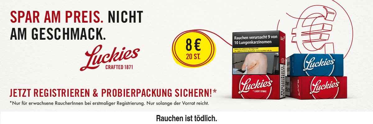 Gratis Lucky Strike Zigaretten